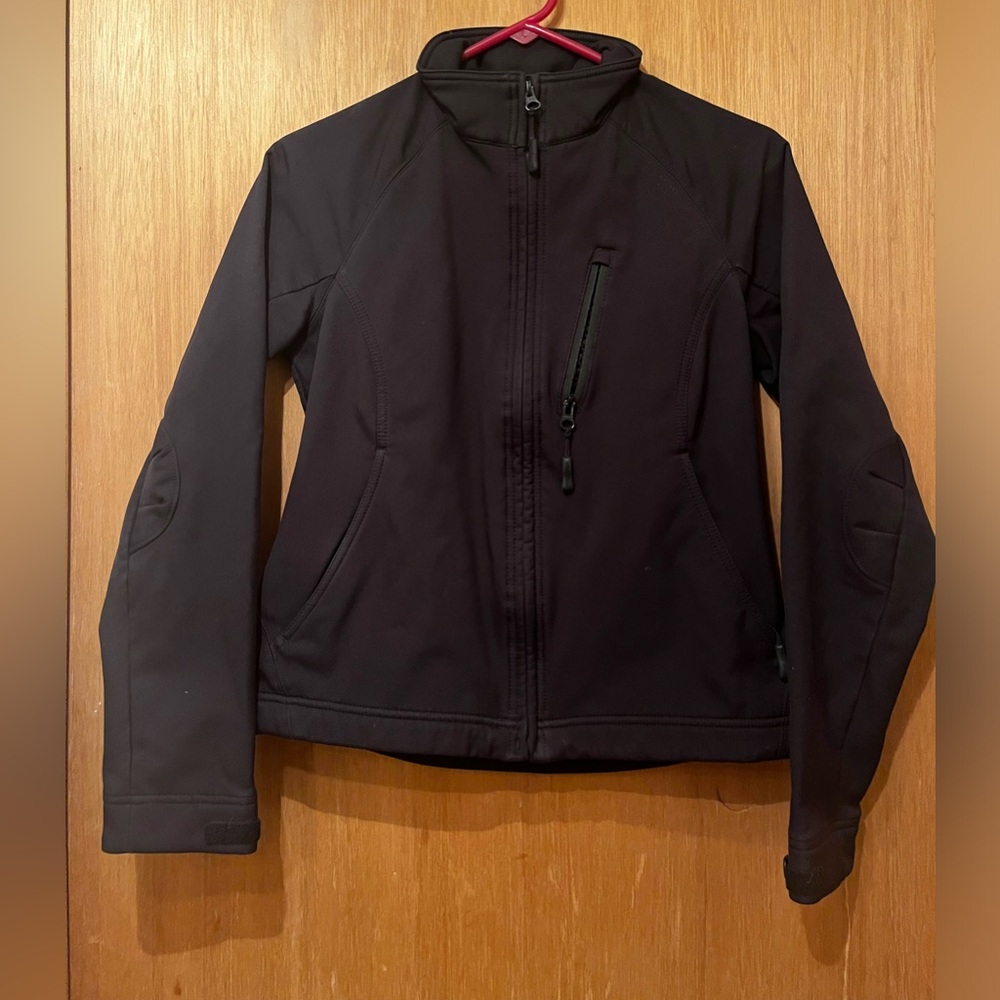 EDDIE BAUER full zip black rain jacket SMALL